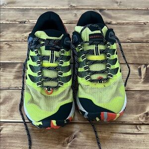 Merrell Green and Black Trail Sneakers